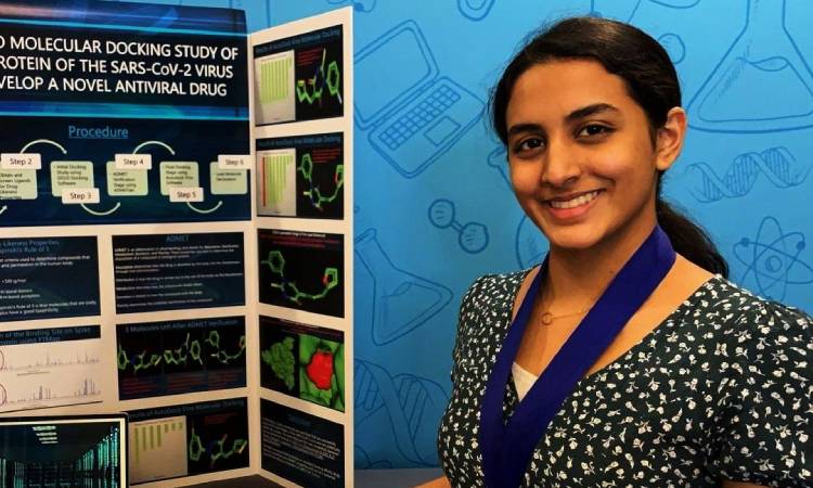 Niña con solo 14 años descubre una molécula que podría ayudar a curar el COVID-19