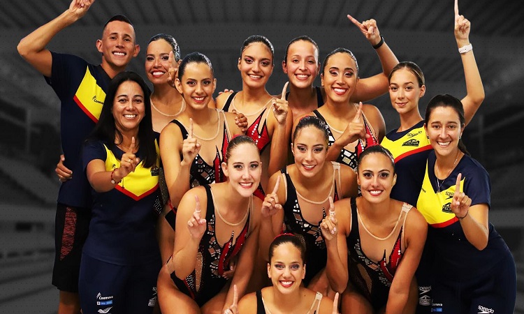 ¡Histórico! Colombia se coronó campeón suramericano de natación artística por equipos