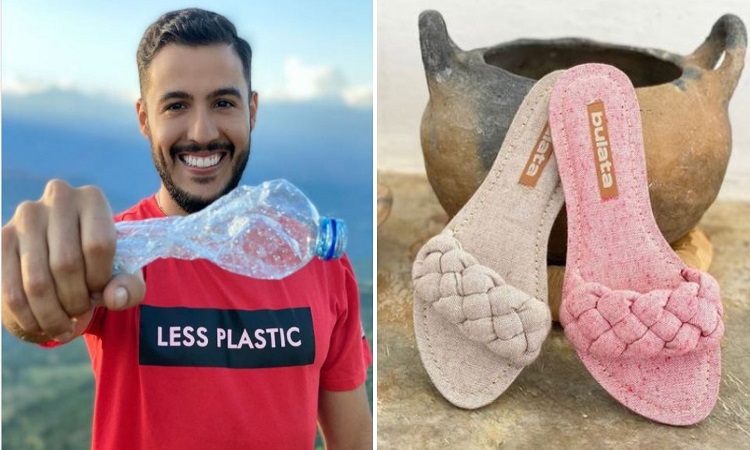 En Santander convierten botellas de plástico en camisetas y zapatos