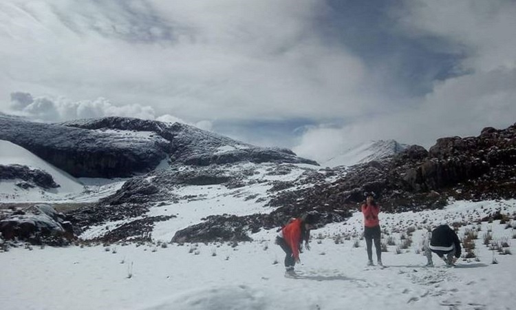 Espectáculo natural: los nevados del Ruiz y el Cocuy se volvieron a cubrir de nieve