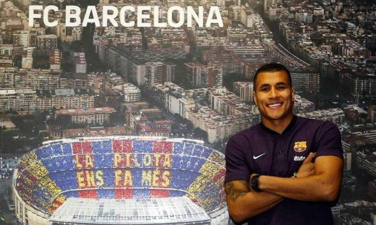 Jeison Murillo fue presentado oficialmente en el Camp Nou