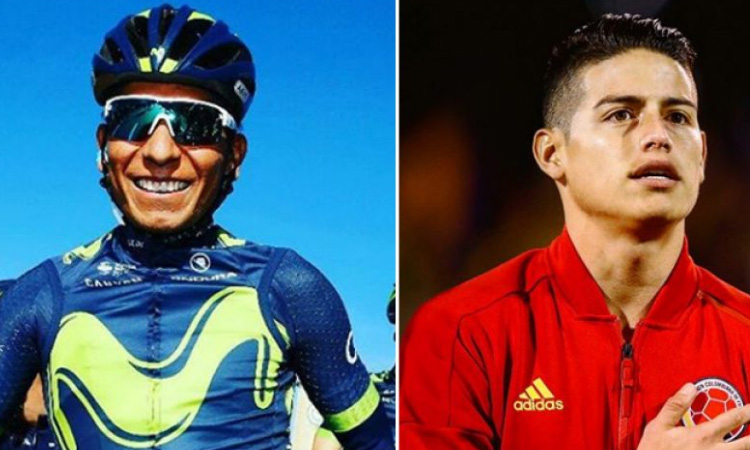 James Rodríguez y Nairo Quintana tuvieron una conversación que sorprendió a los colombianos