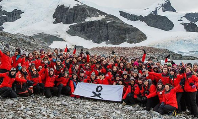 Colombiana con un grupo de científicas mujeres logró cruzar la Antártida por primera vez