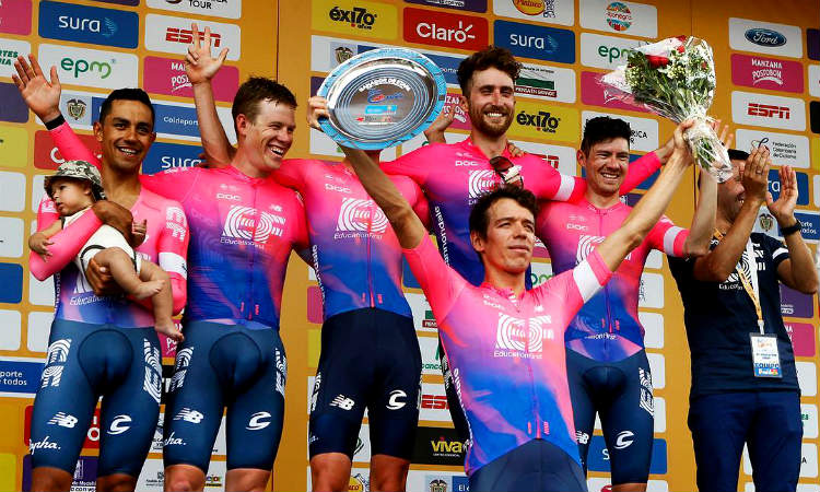 Rigoberto Urán logró la primera victoria en el inició del Tour Colombia 2.1