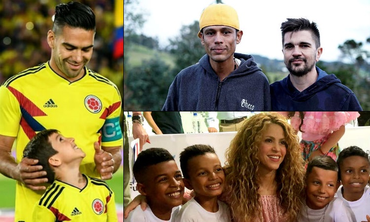 Cantantes y deportistas colombianos convierten su éxito en buenas acciones