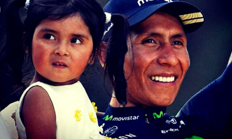 Cada pedalazo de Nairo Quintana es a favor de los niños de Colombia. ¡Un ejemplo de humildad!