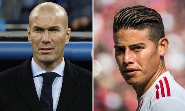 Este sería el futuro de James Rodríguez después de la llegada de Zinedine Zidane al Real Madrid