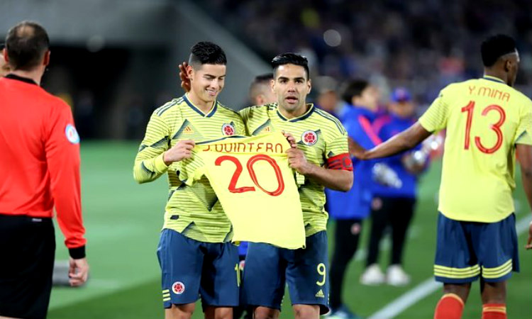 Este fue el último partido en el que no jugaron James y Falcao con la Selección Colombia