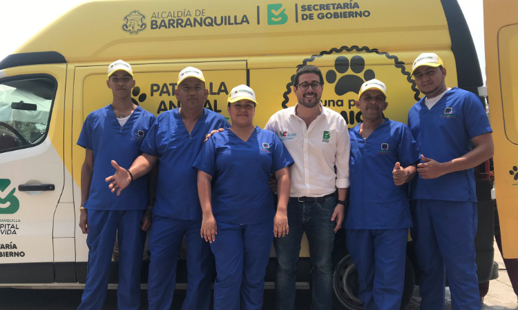 Barranquilla puso en funcionamiento la primera patrulla animal de todo el país