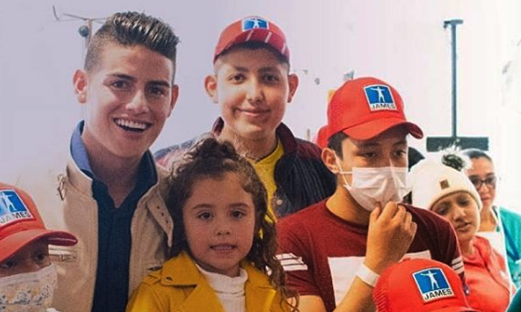 Las obras sociales que James Rodríguez ha hecho por los niños de Colombia