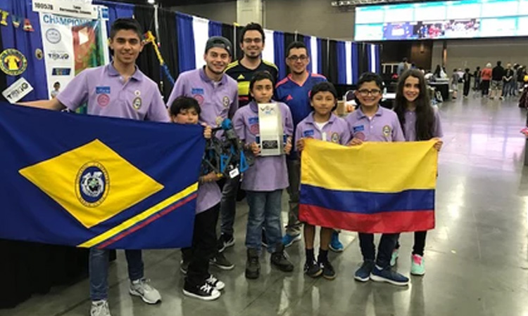 Estudiantes colombianos ganaron un concurso internacional de robótica en Estados Unidos