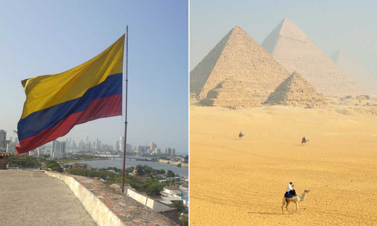 La bandera de Colombia se izará en las Pirámides de Egipto por el día de la independencia