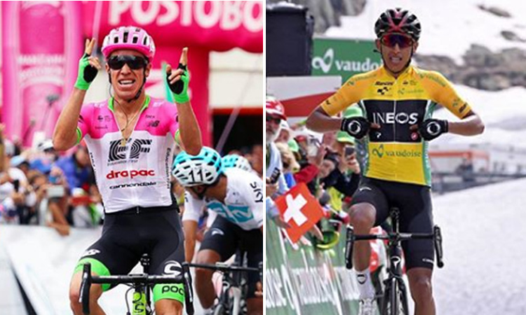 Egan Bernal y Rigoberto Urán fueron las grandes figuras en la alta montaña del Tour de Francia ¡Estuvieron entre los mejores!