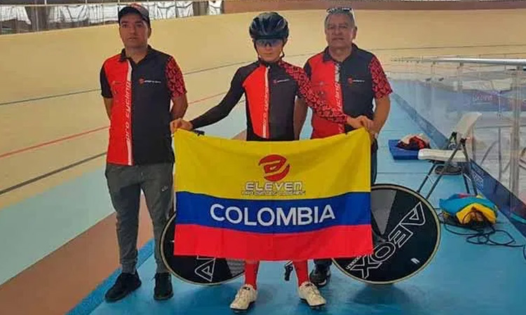 Esteban Mejía Morales, el ciclista colombiano de 12 años que rompió tres récords mundiales