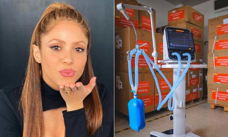 Shakira envía ventiladores para respiración asistida y le cumple a su ciudad natal