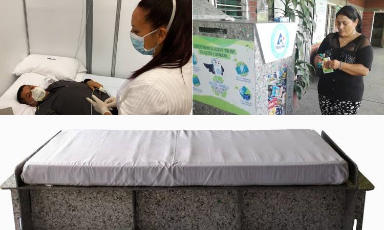 Universidad de Medellín crea camas hospitalarias modulares con cartón reciclado