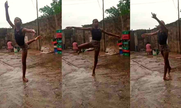 Niño en África bailó ballet bajo la lluvia, descalzo y ganó beca en Nueva York