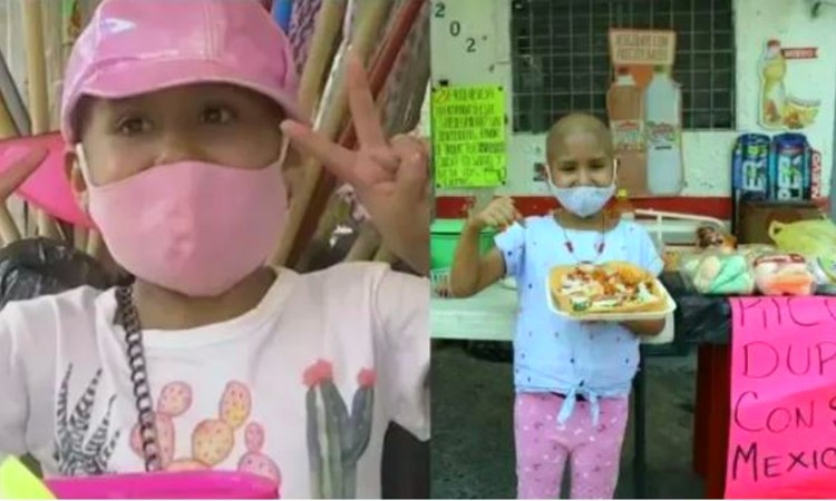 La conmovedora historia de una niña que vende churros para pagar su quimioterapia