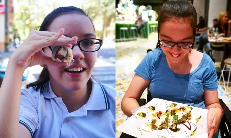 Joven de 16 años con parálisis cerebral es crítica gastronómica y ejemplo de superación