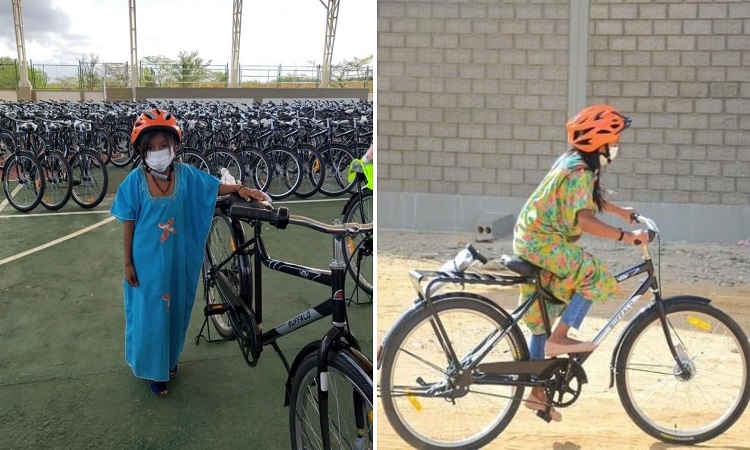 Para poder llegar al colegio, niños Wayuu recibieron 307 bicicletas