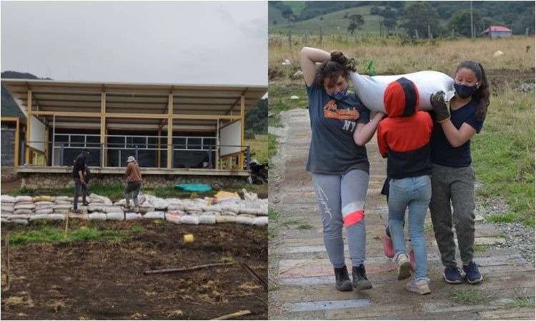 La biblioteca hecha de la mano de jóvenes en zona rural de Bogotá