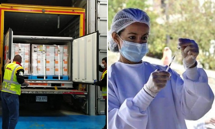 Llegó a Colombia un nuevo lote de un millón de vacunas de Sinovac