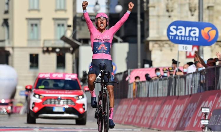 ¡Colombia celebra! Egan Bernal campeón del Giro de Italia 2021