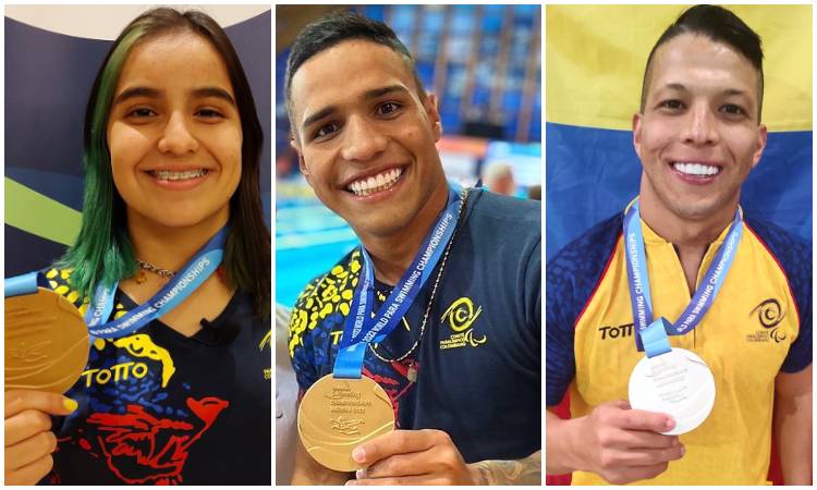 ¡Orgullo! Colombia se baña de oro en el Mundial de Paranatación