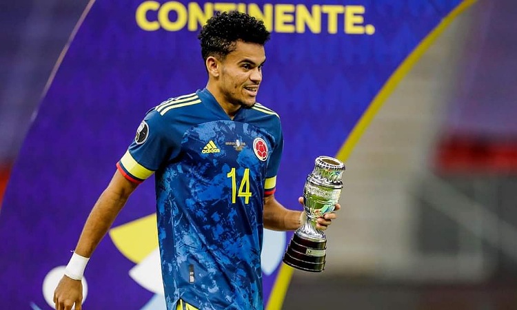 Luis Díaz elegido como jugador “revelación” y está en el once ideal de la Copa América