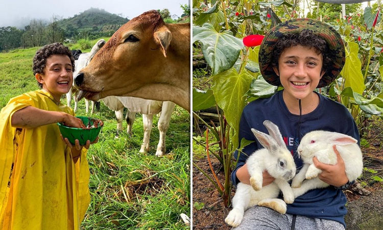 El niño 'instagrammer' que destaca la labor del campesino colombiano