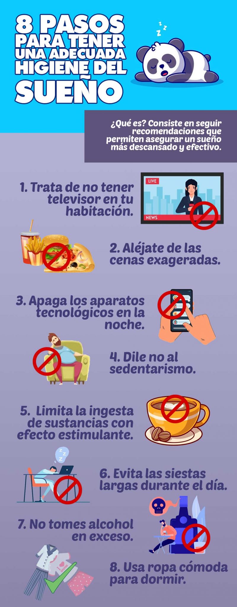 Infografía 8 Pasos Para Tener Una Adecuada Higiene Del Sueño La Nota 2727