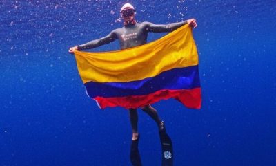 Colombiano Alex Llinás logró nuevo récord en el Mundial de Apnea