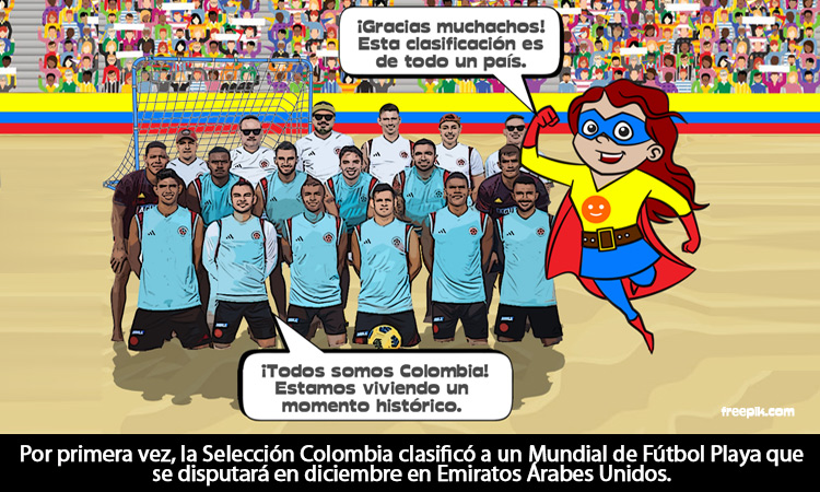 ¡Histórico! Colombia clasificó al Mundial de fútbol playa