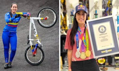 Mariana Pajón recibió reconocimiento y entró al libro de los Récords Guinness