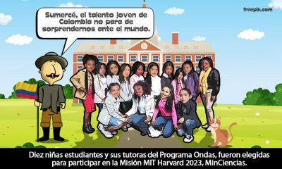Niñas colombianas representarán al país en la Misión MIT-Harvard en Estados Unidos