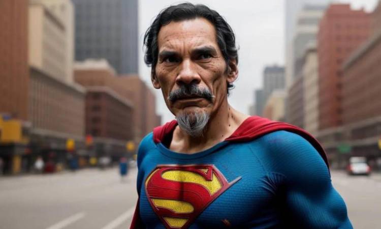 Inteligencia Artificial mostró cómo se hubiera visto don Ramón de Superman y más personajes