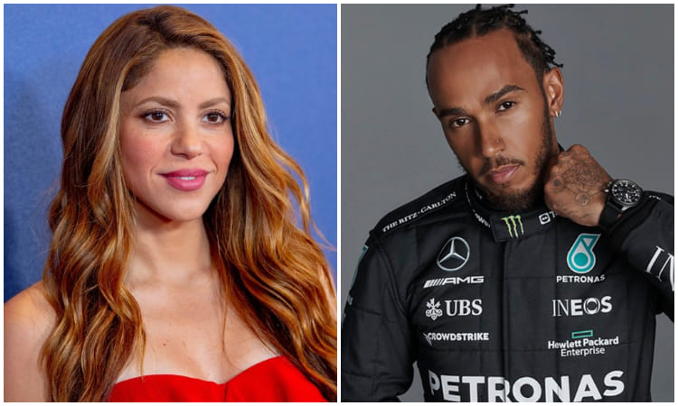 Vieron a Shakira besándose con Lewis Hamilton