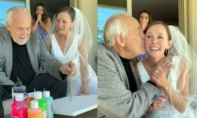 Papá con alzhéimer recordó a su hija el día de su boda, ¡emotivo momento!