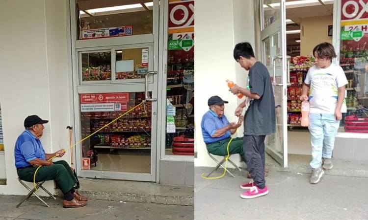 Abuelito emprendedor sorprende con tremendo invento para ganar dinero