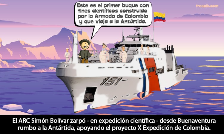 Buque construido por la Armada de Colombia viajará a la Antártida en expedición científica