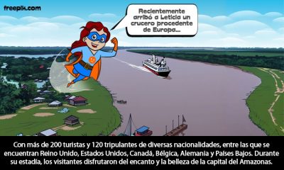 Crucero europeo desembarcó en Leticia, puerta de entrada a la Amazonía