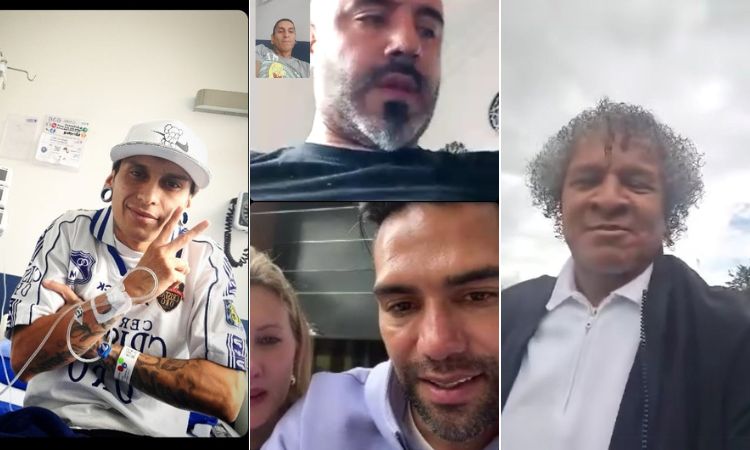 Falcao y Gamero se despiden de hincha de Millonarios