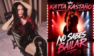 La artista ibaguereña Katta Kastaño junto a la portada oficial de su sencillo No Sabes Bailar, disponible en plataformas digitales y YouTube.