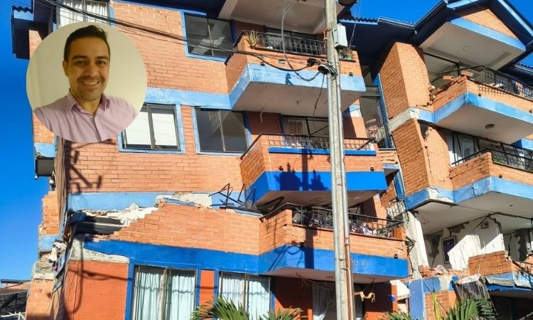 Casa de Oskar Ortíz, periodista de Pulzo, afectada por el terremoto en Colombia